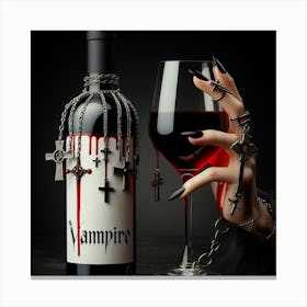 Vampire Wine 4 Canvas Print