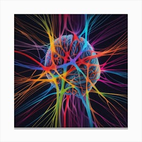 Colorful Brain 9 Canvas Print