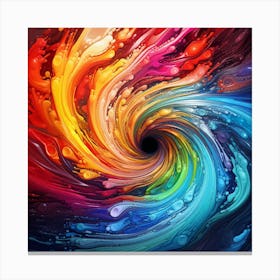 Colorful Swirl Canvas Print