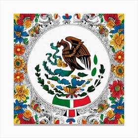 Mexico Flag 1 Canvas Print
