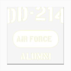 Dd 214 Us Air Force Alumni Canvas Print