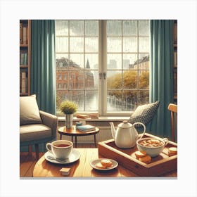 Coffee And Tea Canvas Print
