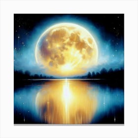 Moonset by dee Canvas Print