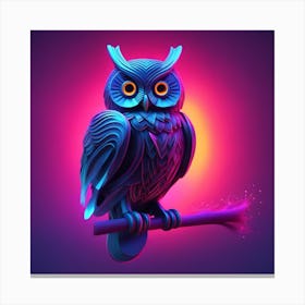 Owl Art Canvas Print