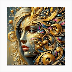 Portrait Artwork 67 Canvas Print