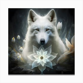 White Wolf Canvas Print