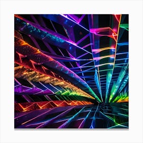 Colorful Light Tunnel 1 Canvas Print