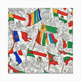 Flags Of The World Canvas Print