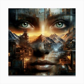 Face Of The City Canvas Print