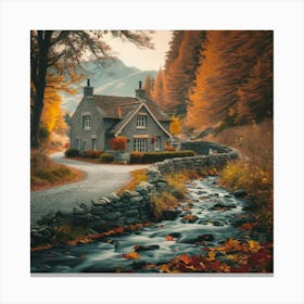 Autumn Cottage Canvas Print