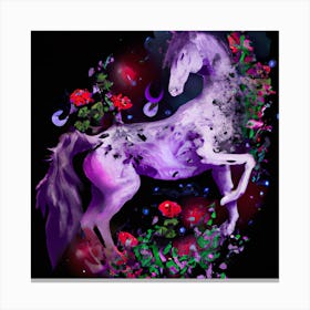Purple Horse (1) Canvas Print
