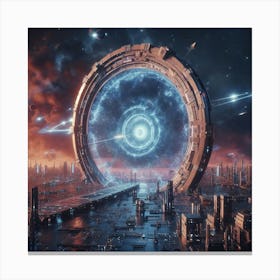 Futuristic City 8 Canvas Print