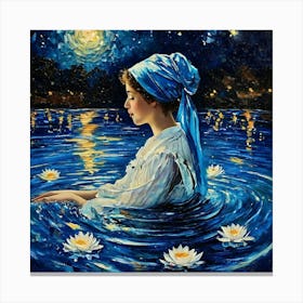 A Gallery Of Classical Oil Paintings Showcasing Renaissance Masters Monets Water Lilies Causing Ri 17565839 Canvas Print