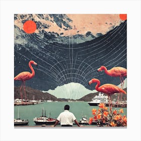 Flamingos 12 Canvas Print