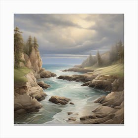 Rocky Shore Canvas Print