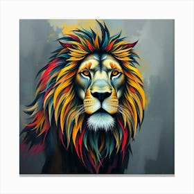 Lion Painting Canvas Print