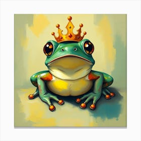 Frog With Crown Leinwandbilder