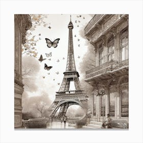 Paris Eiffel Tower 104 Canvas Print