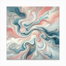 Abstract Painting With Fluid Art, Wallart Canvas Print