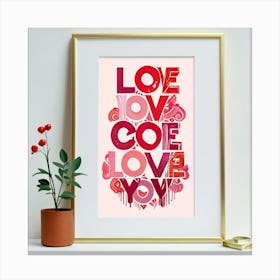 Love Coe Love You Canvas Print