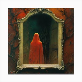 Ghoul In The Mirror Canvas Print