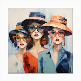 Women In Glasses 1 Canvas Print