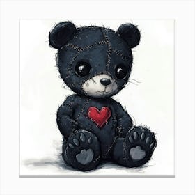 Teddy Bear With Heart 6 Lienzo