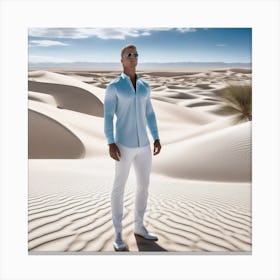 Man In The Desert 39 Canvas Print