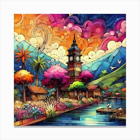 Colorful Painting Canvas Print