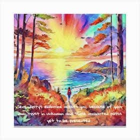 Serendipity's embrace Canvas Print