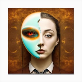 Alien Face Canvas Print