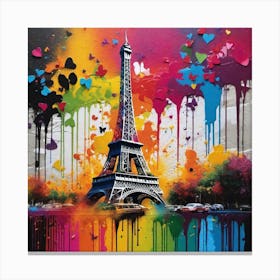 Paris Eiffel Tower 16 Canvas Print