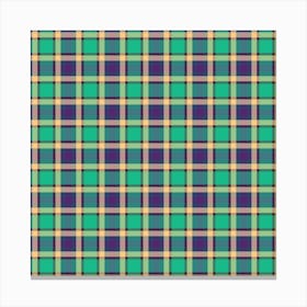 Plaid Fabric 209 Canvas Print