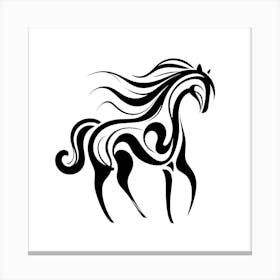 line art Horse Canvas Print
