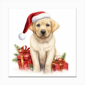 Christmas Labrador Retriever 1 Canvas Print