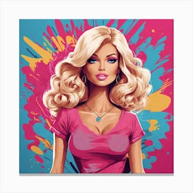 Barbie 3 Canvas Print