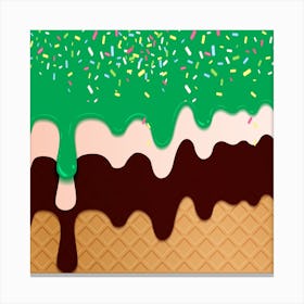 Ice Cream Sundae 4 Canvas Print