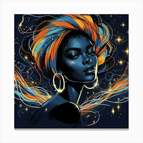 Astranovae Celestial Portrait Canvas Print