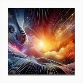 Abstract Nebula Canvas Print