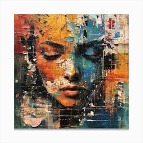 Face Of A Woman Canvas Print