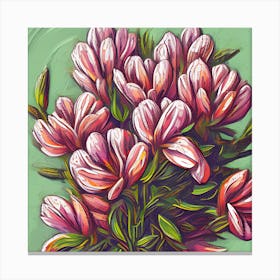 Alstroemeria Flowers 25 Canvas Print