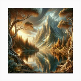 Mountain Lake Canvas Print