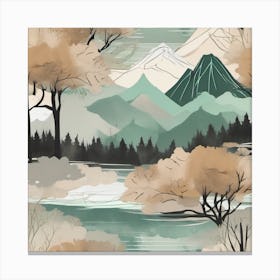 Mountain Landscape 3 Canvas Print