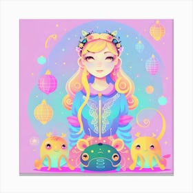 Kawaii Girl Canvas Print