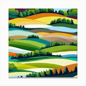 Countryside Landscape Canvas Print