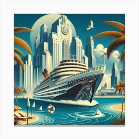 Disney Cruise Ship 1 Canvas Print