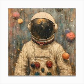 Astronaut In Space 8 Canvas Print