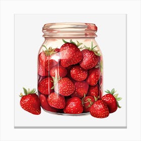 Strawberry Jar 4 Canvas Print