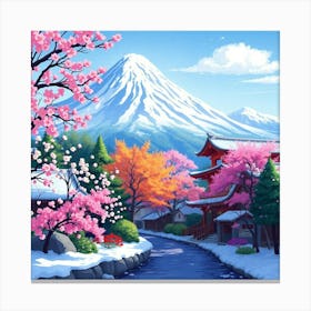 Beautiful Village Canvas Print