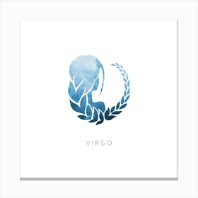 Virgo Zodiac Square Canvas Print